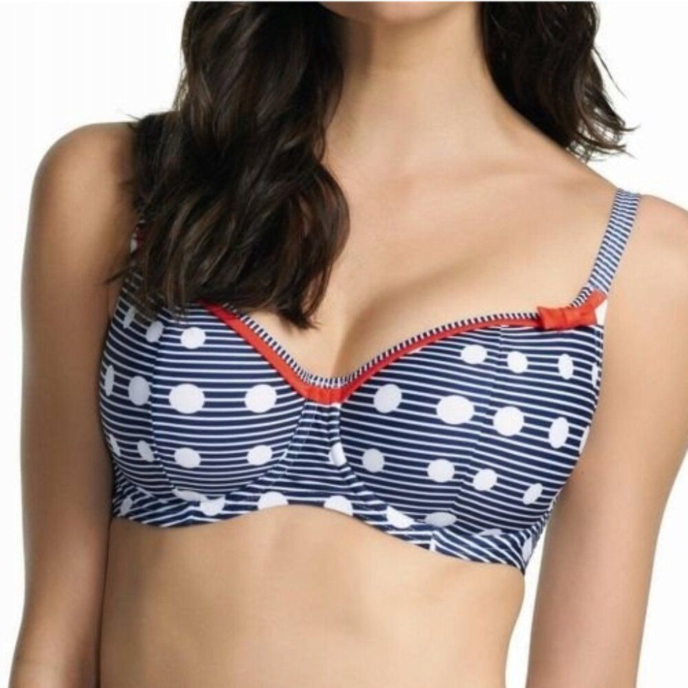 NWT Freya Hello Sailor Sweetheart Padded Underwire Bikini Top US 32H UK 32FF
